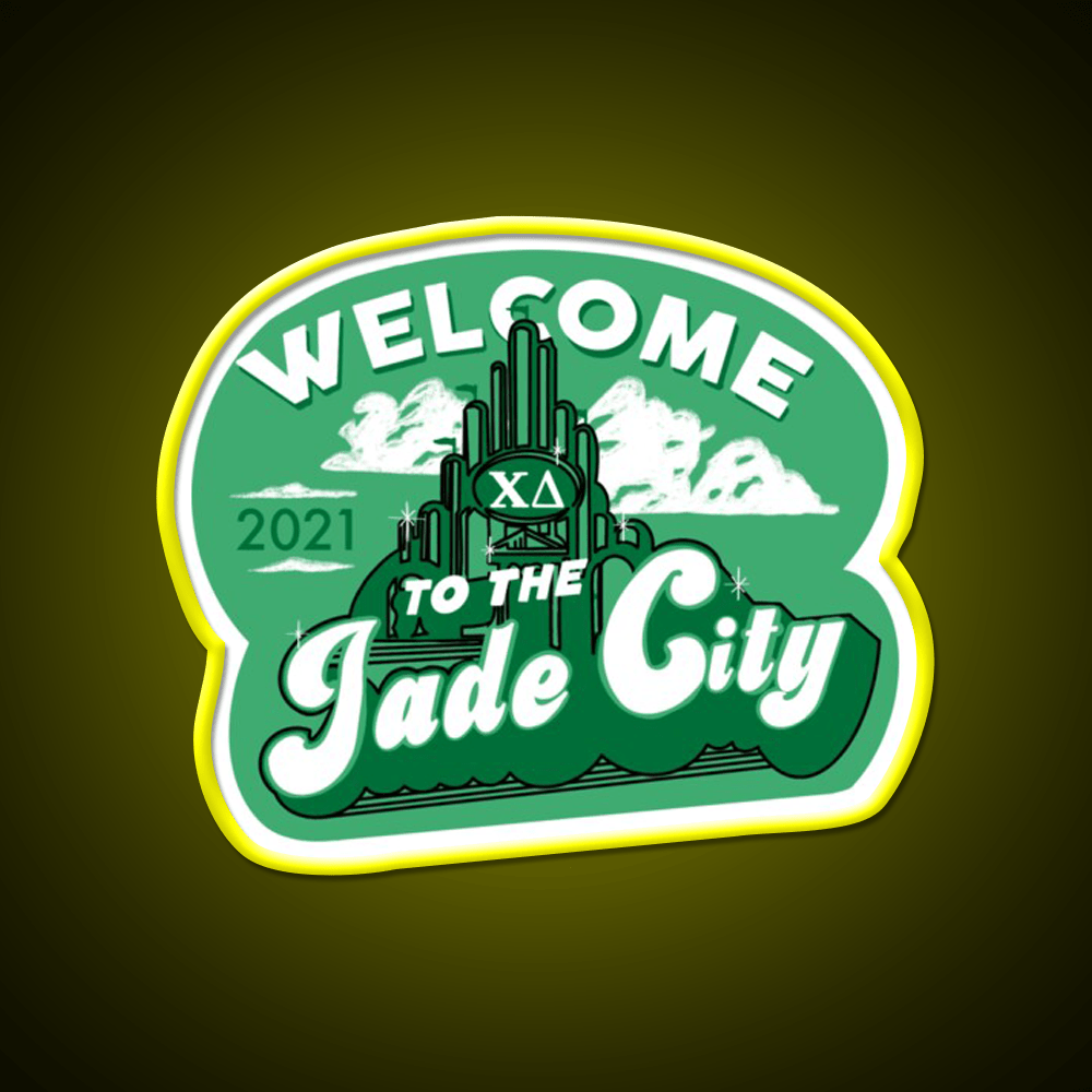 Welcome To The Jade City Welcome Led Neon Sign Open Sign Rgb Color - Shineneon