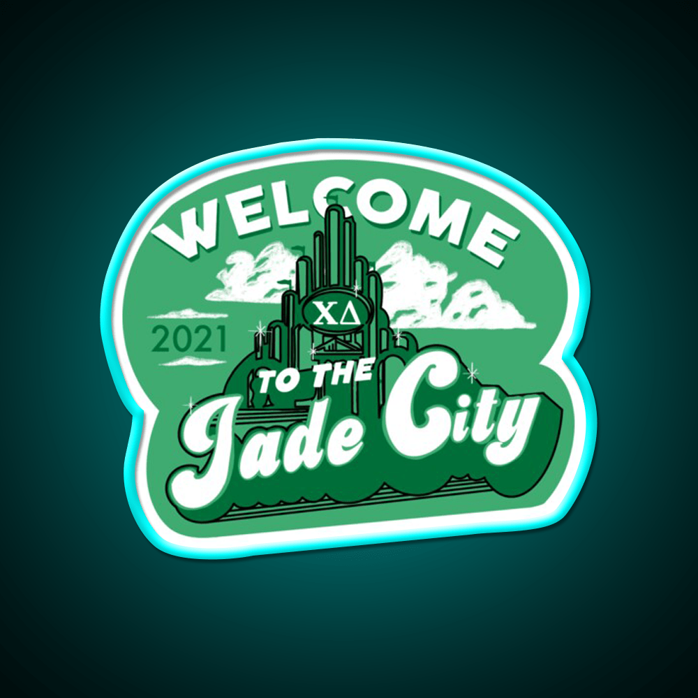 Welcome To The Jade City Welcome Led Neon Sign Open Sign Rgb Color - Shineneon