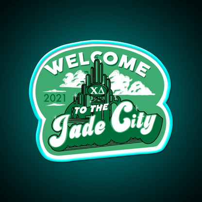 Welcome To The Jade City Welcome Led Neon Sign Open Sign Rgb Color - Shineneon