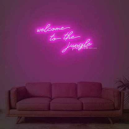 Welcome To The Jungle Led Neon Sign For Fun - Shineneon