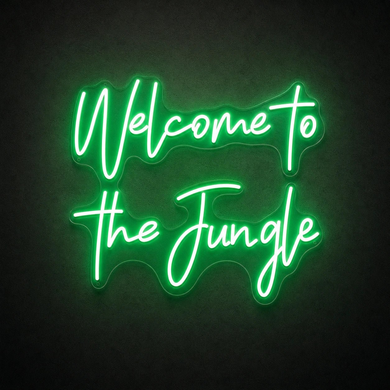 Welcome To The Jungle LED Neon Sign Garage Man Cave Neon Sign - Shineneon