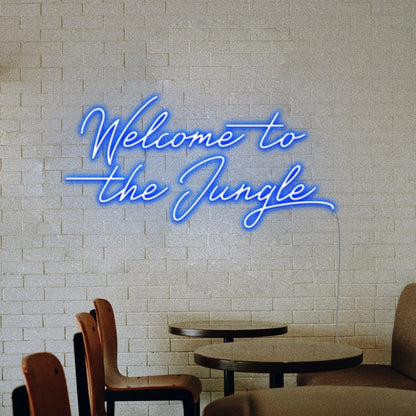 Welcome To The Jungle Led Neon Sign Wall Art | Shineneon
