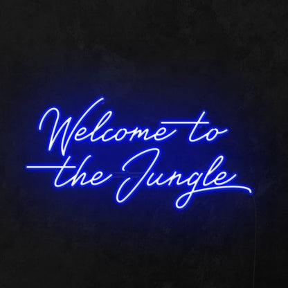 Welcome To The Jungle Led Neon Sign Wall Art | Shineneon
