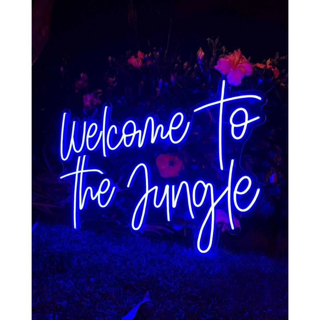 Welcome To The Jungle Led Sign Business Neon Sign Wall Art