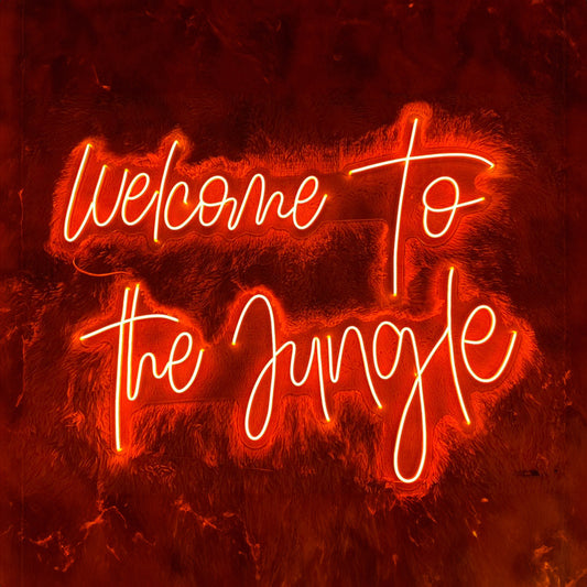 Welcome To The Jungle Neon Sign Bar Neon Sign