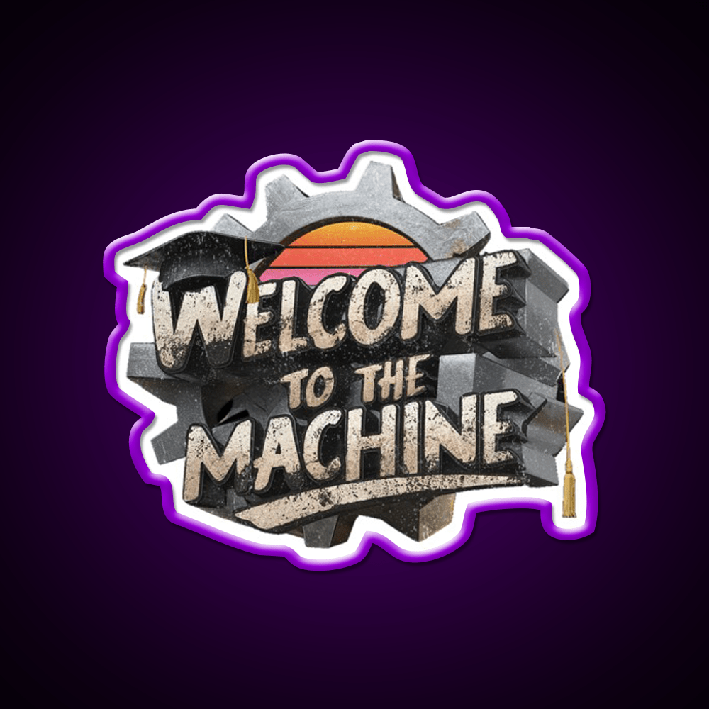 Welcome To The Machine Welcome Led Neon Sign Open Sign Rgb Color - Shineneon