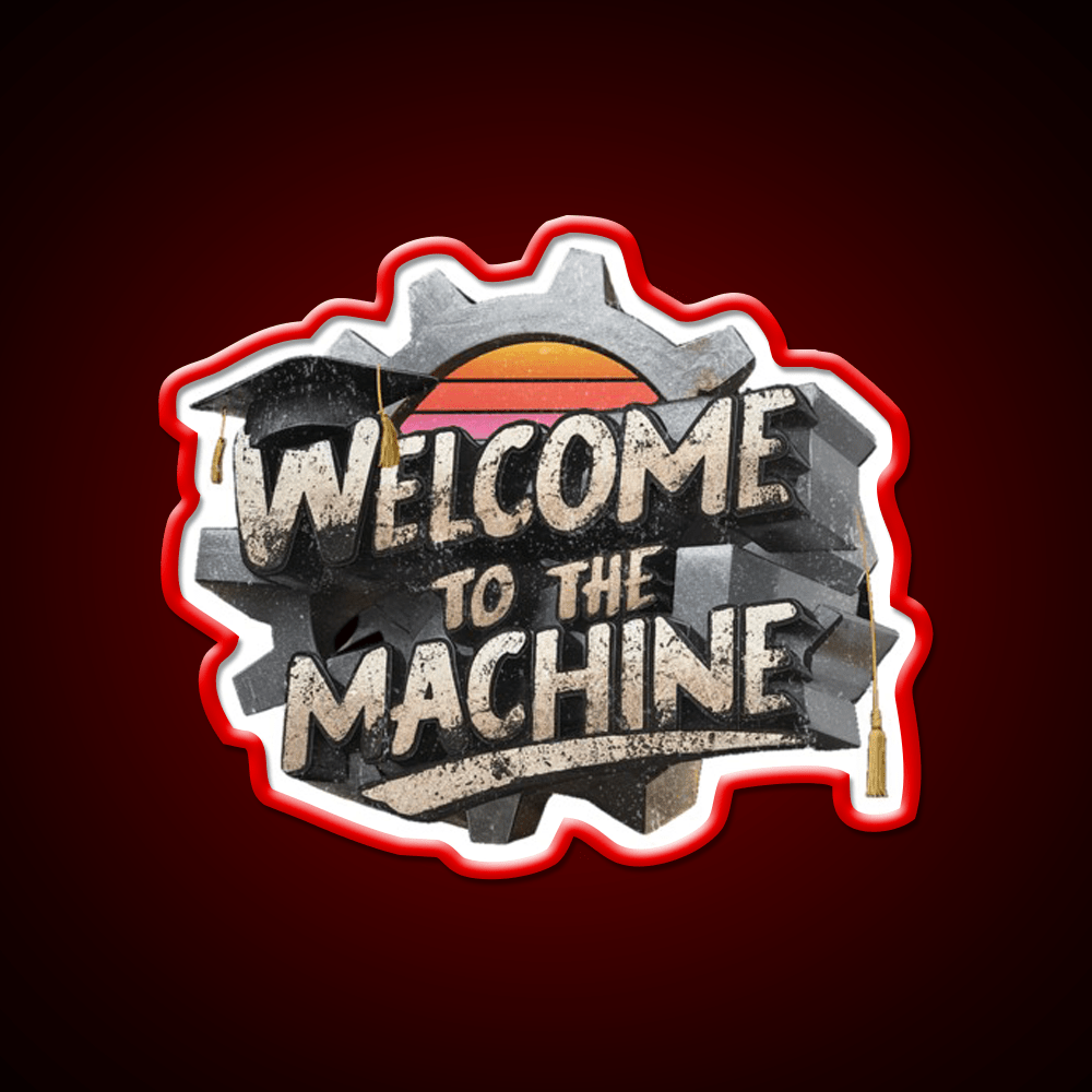 Welcome To The Machine Welcome Led Neon Sign Open Sign Rgb Color - Shineneon
