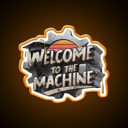 Welcome To The Machine Welcome Led Neon Sign Open Sign Rgb Color - Shineneon
