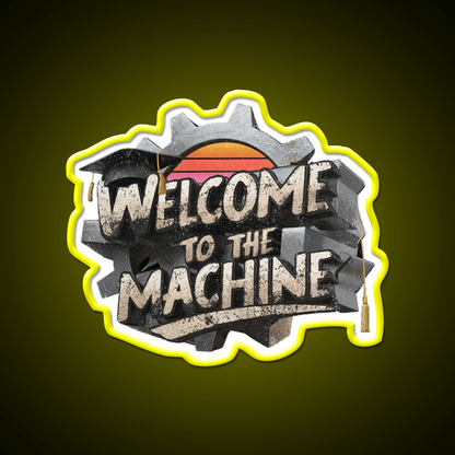 Welcome To The Machine Welcome Led Neon Sign Open Sign Rgb Color - Shineneon