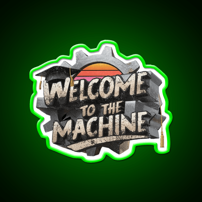 Welcome To The Machine Welcome Led Neon Sign Open Sign Rgb Color - Shineneon