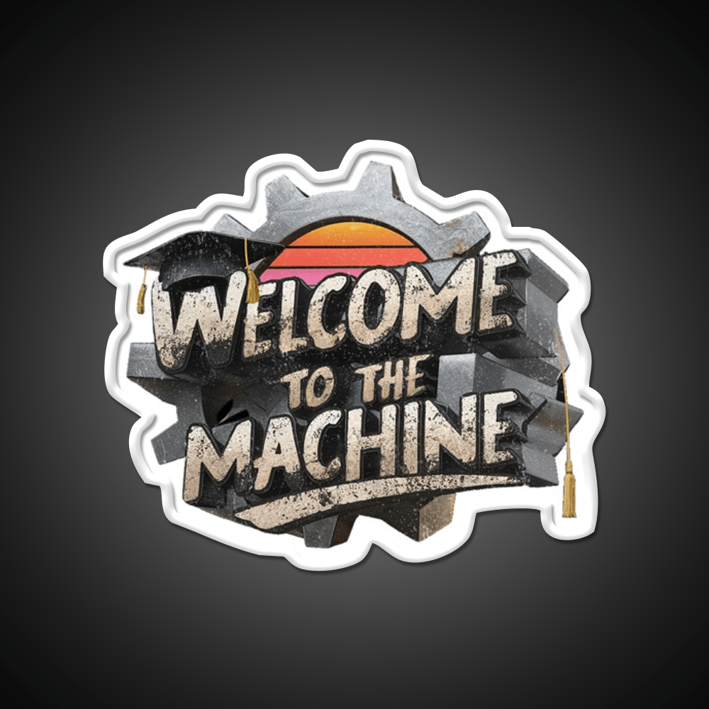 Welcome To The Machine Welcome Led Neon Sign Open Sign Rgb Color - Shineneon