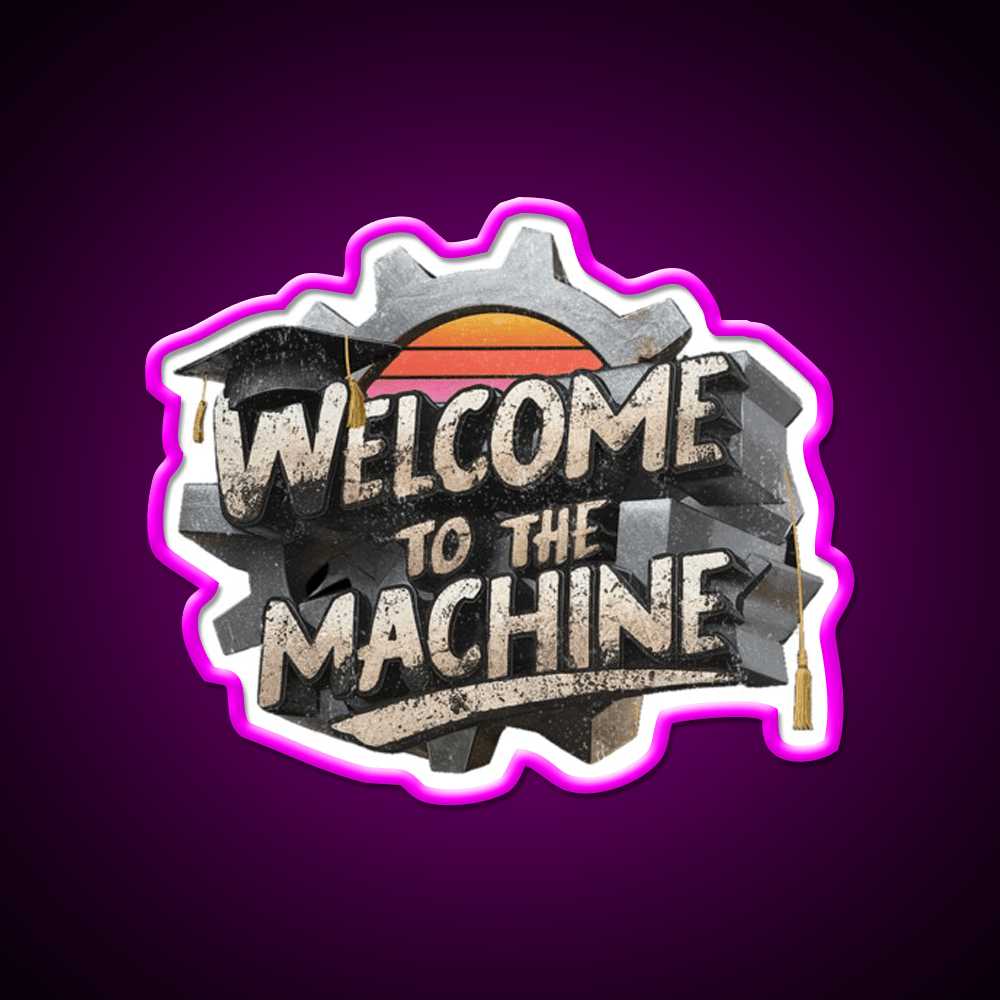 Welcome To The Machine Welcome Led Neon Sign Open Sign Rgb Color - Shineneon