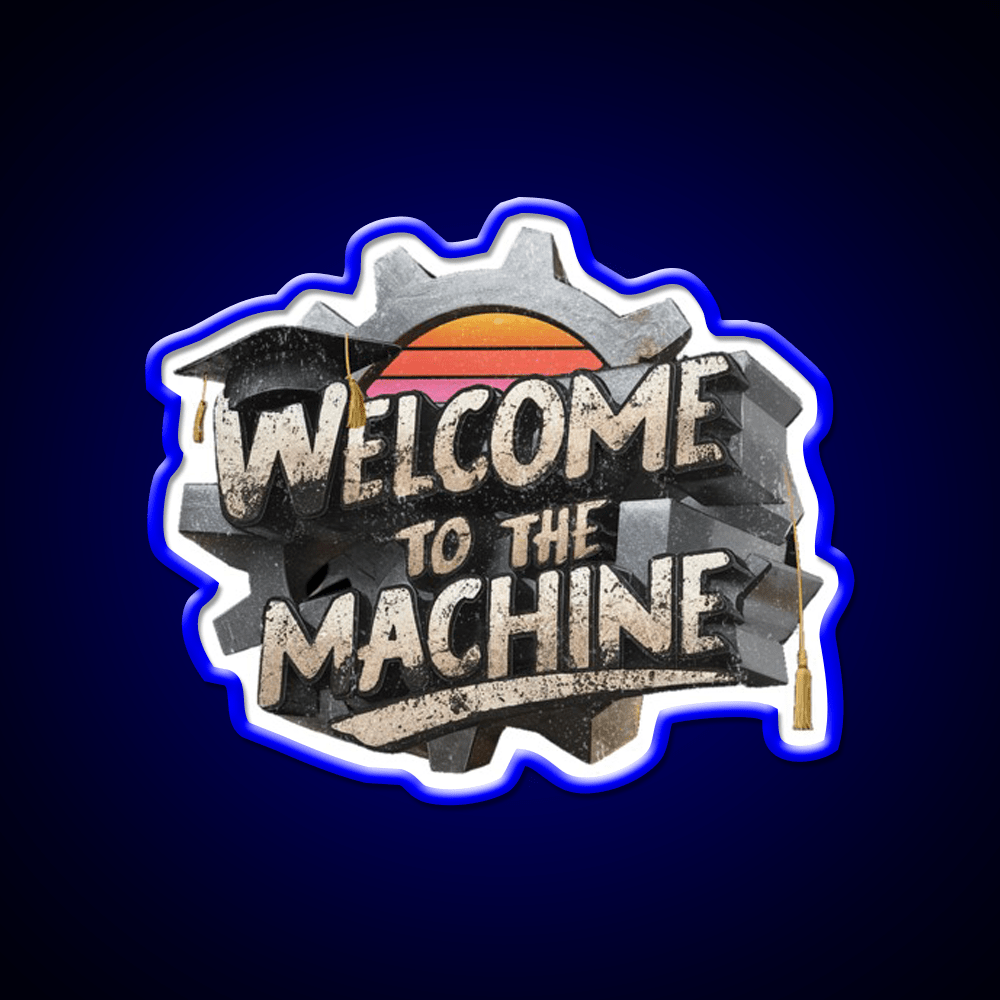 Welcome To The Machine Welcome Led Neon Sign Open Sign Rgb Color - Shineneon