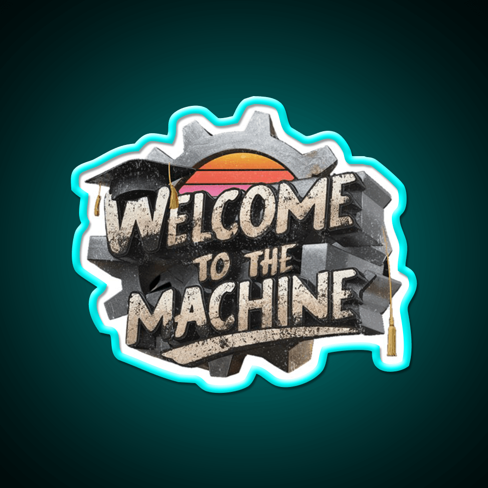 Welcome To The Machine Welcome Led Neon Sign Open Sign Rgb Color - Shineneon