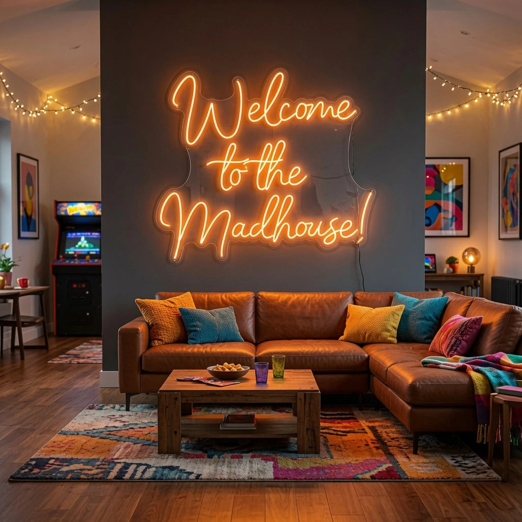 Welcome To The Madhouse Wall Decor LED Neon Sign - 02 High-Converting Product Image