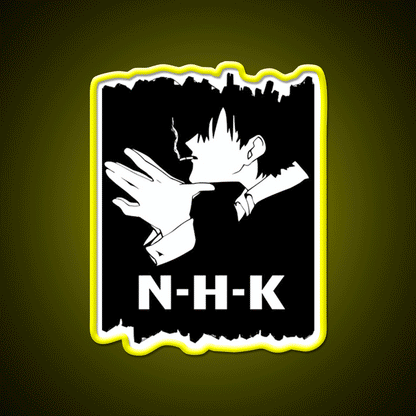 Welcome To The Nhk Welcome Led Neon Sign Open Sign Rgb Color - Custom LED neon sign front view