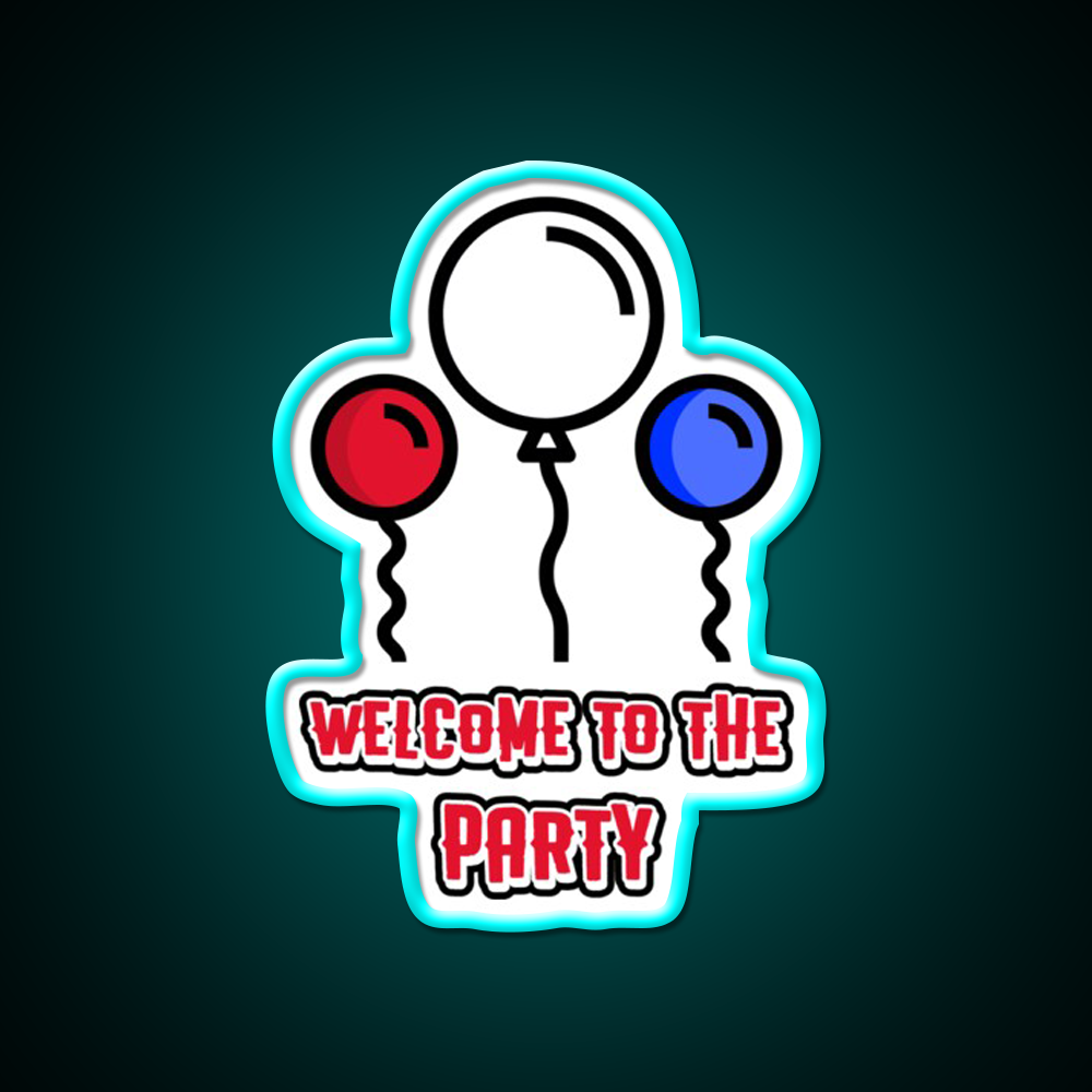 Welcome To The Party Man Cave Bar Led Neon Sign Rgb Color