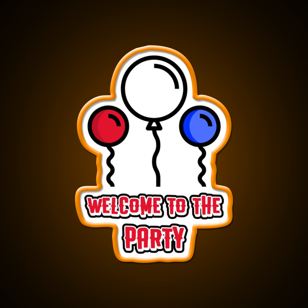 Welcome To The Party Man Cave Bar Led Neon Sign Rgb Color