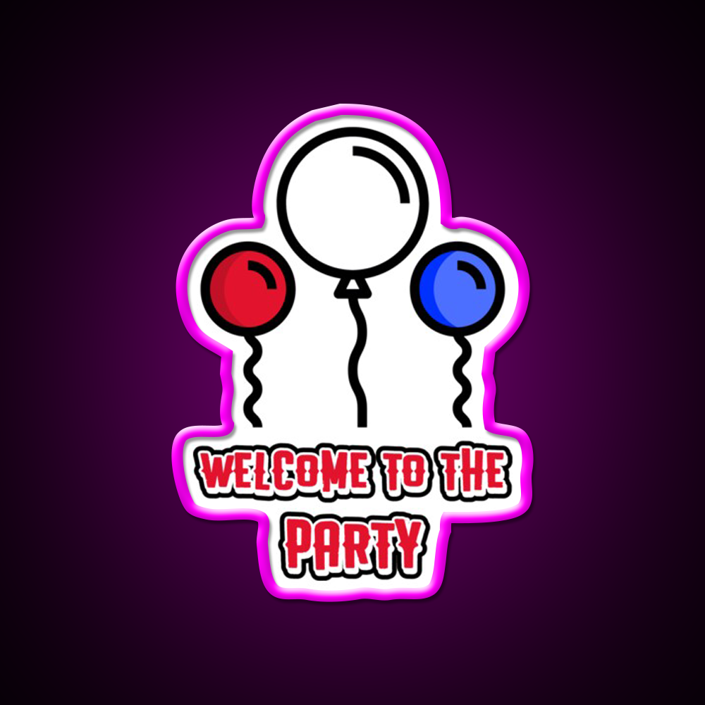 Welcome To The Party Man Cave Bar Led Neon Sign Rgb Color