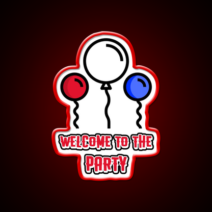 Welcome To The Party Man Cave Bar Led Neon Sign Rgb Color