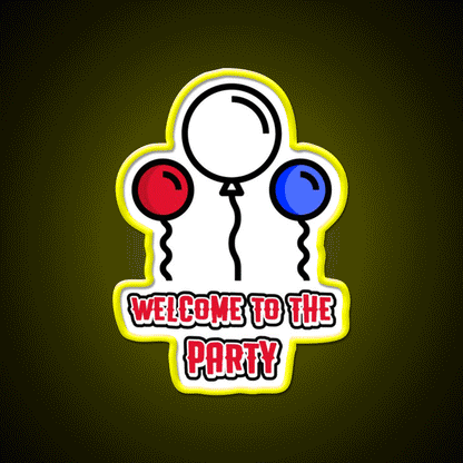 Welcome To The Party Man Cave Bar Led Neon Sign Rgb Color