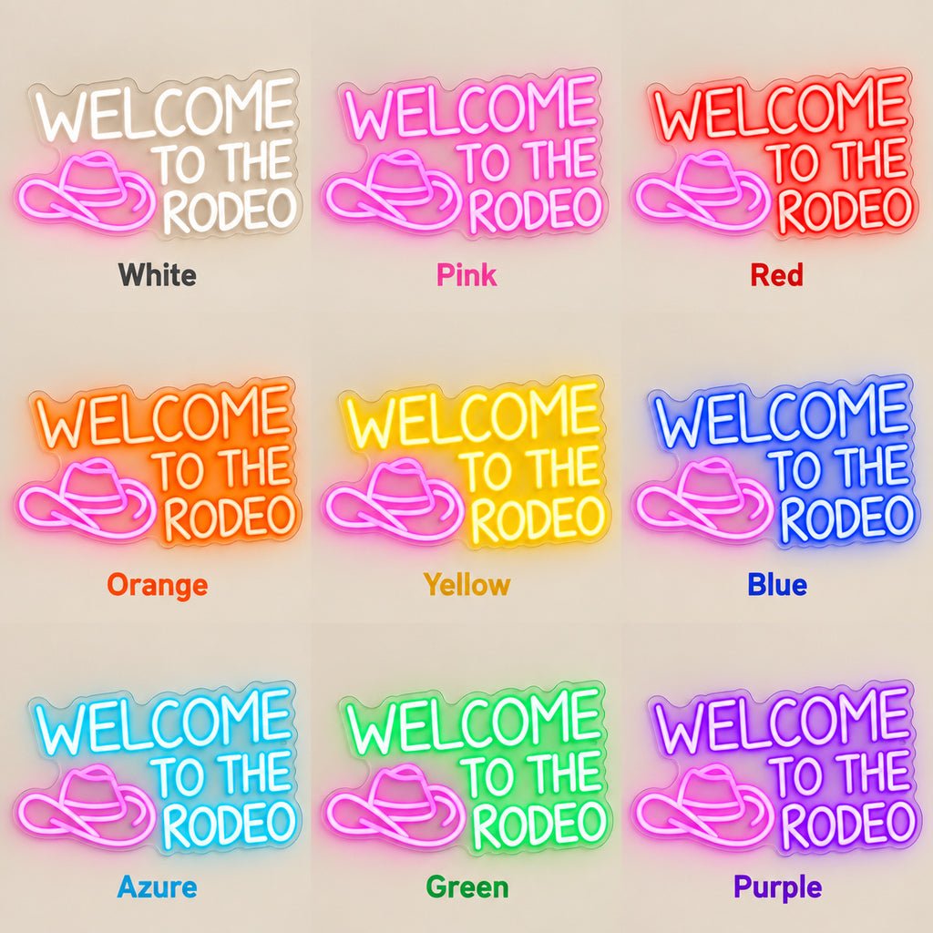 Welcome To The Rodeo Man Cave LED Neon Sign - Shineneon
