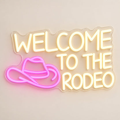 Welcome To The Rodeo Man Cave LED Neon Sign - Shineneon