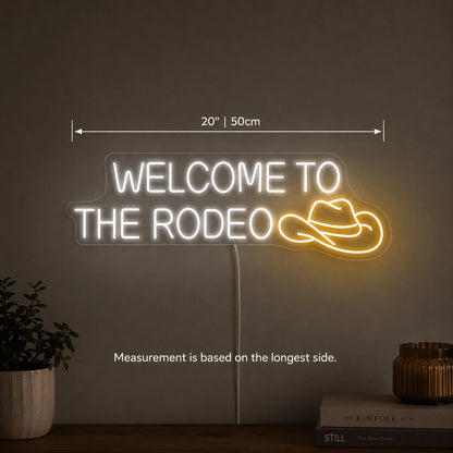 Welcome To The Rodeo Neon Sign LED Neon Sign size image