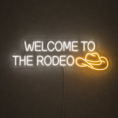 Welcome To The Rodeo Neon Sign LED Neon Sign main product image