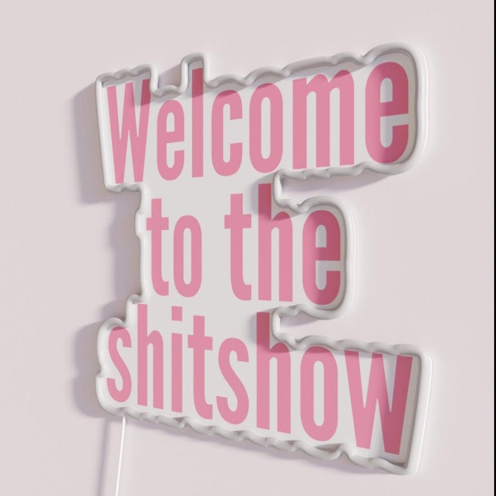 Welcome To The Shit Show Pink Rgb Led Neon Sign - Shineneon