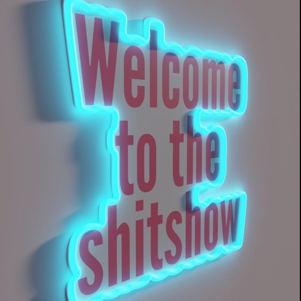 Welcome To The Shit Show Pink Rgb Led Neon Sign - Shineneon