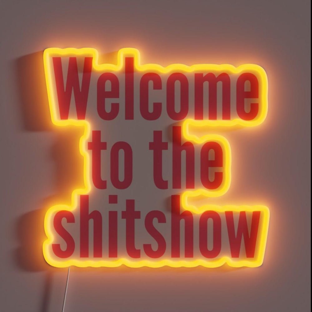 Welcome To The Shit Show Pink Rgb Led Neon Sign - Shineneon