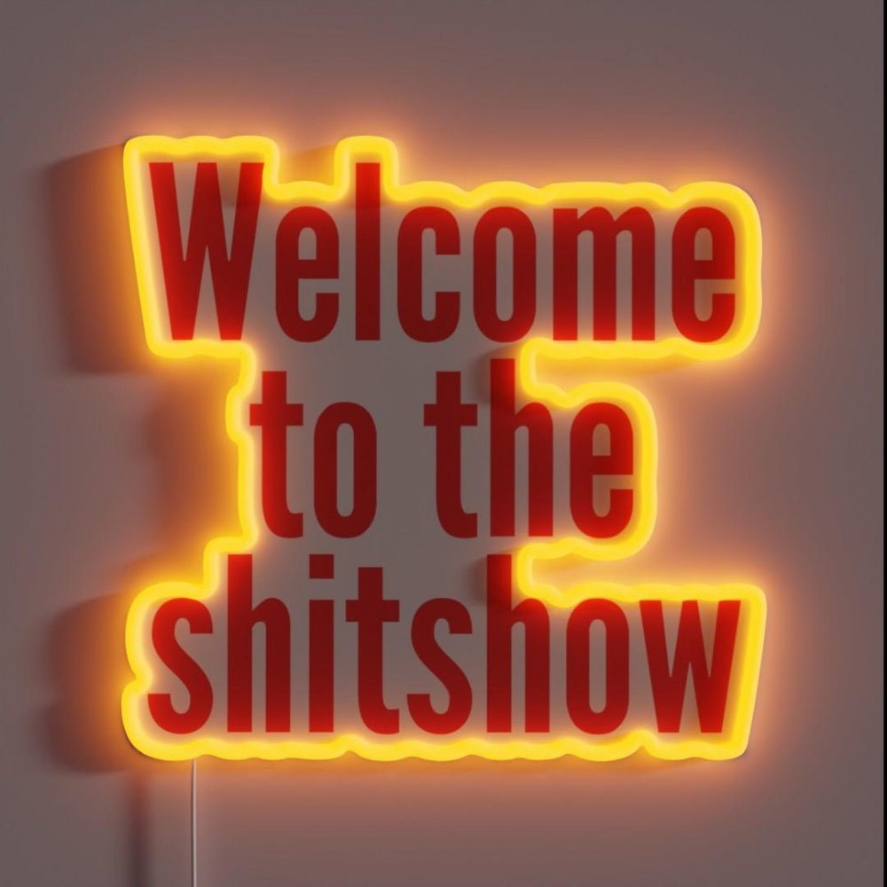 Welcome To The Shit Show Red Rgb Led Neon Sign - Shineneon