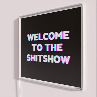 Welcome To The Shitshow Rgb Led Neon Sign Bar Wall Decor - Shineneon