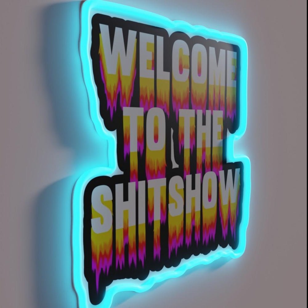 Welcome To The Shitshow Trippy Rgb Led Neon Sign - Shineneon