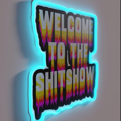 Welcome To The Shitshow Trippy Rgb Led Neon Sign - Shineneon