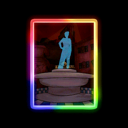 Welcome To The Sierra Madre Welcome Led Neon Sign Open Sign Rgb Color - LED neon sign close-up detail
