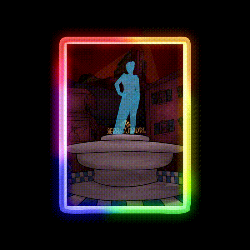 Welcome To The Sierra Madre Welcome Led Neon Sign Open Sign Rgb Color - LED neon sign close-up detail