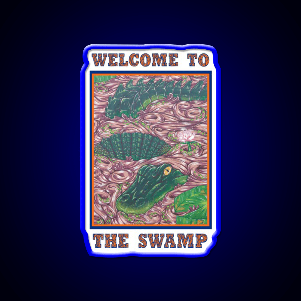 Welcome To The Swamp Welcome Led Neon Sign Open Sign Rgb Color - Shineneon