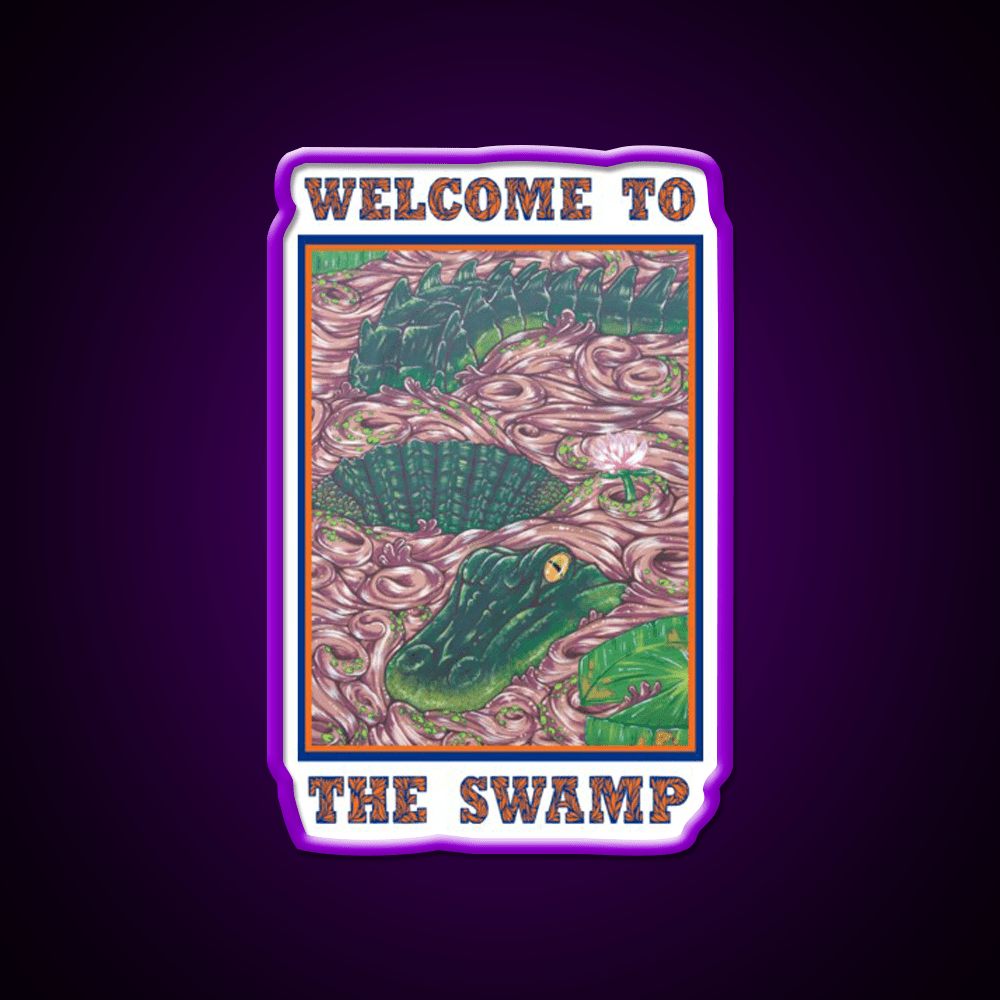 Welcome To The Swamp Welcome Led Neon Sign Open Sign Rgb Color - Shineneon