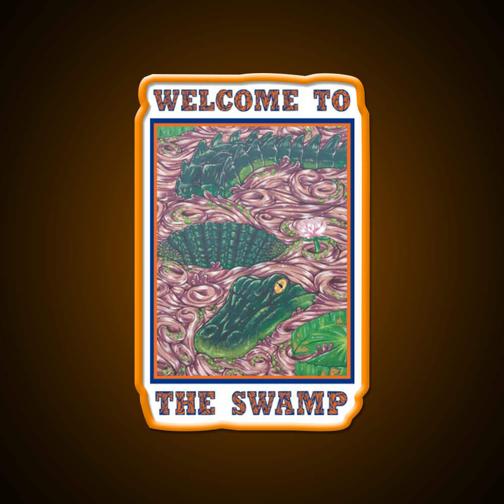Welcome To The Swamp Welcome Led Neon Sign Open Sign Rgb Color - Shineneon