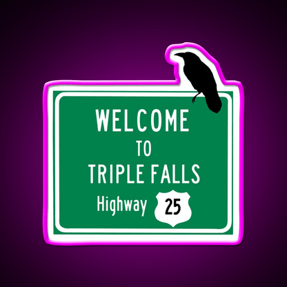 Welcome To Triple Falls Welcome Led Neon Sign Open Sign Rgb Color - Shineneon