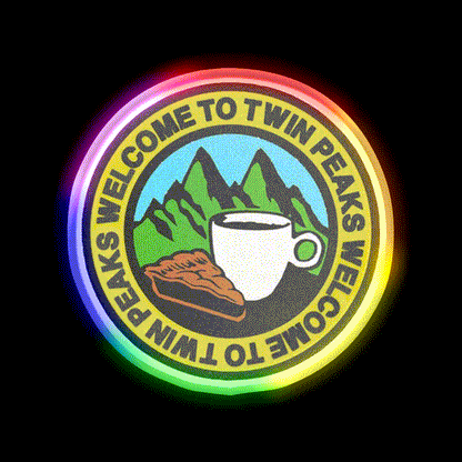 Welcome To Twin Peaks Welcome Led Neon Sign Open Sign Rgb Color - LED neon sign close-up detail