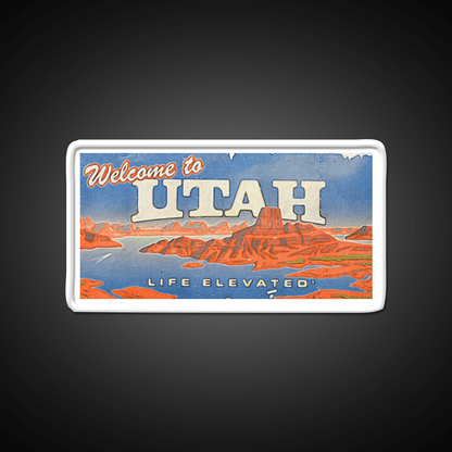 Welcome To Utah Sign Welcome Led Neon Sign Open Sign Rgb Color - Shineneon