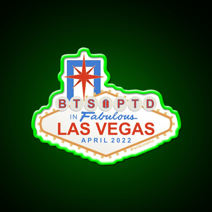 Welcome To Vegas Army Welcome Led Neon Sign Open Sign Rgb Color - Shineneon