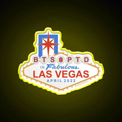 Welcome To Vegas Army Welcome Led Neon Sign Open Sign Rgb Color - Custom LED neon sign front view
