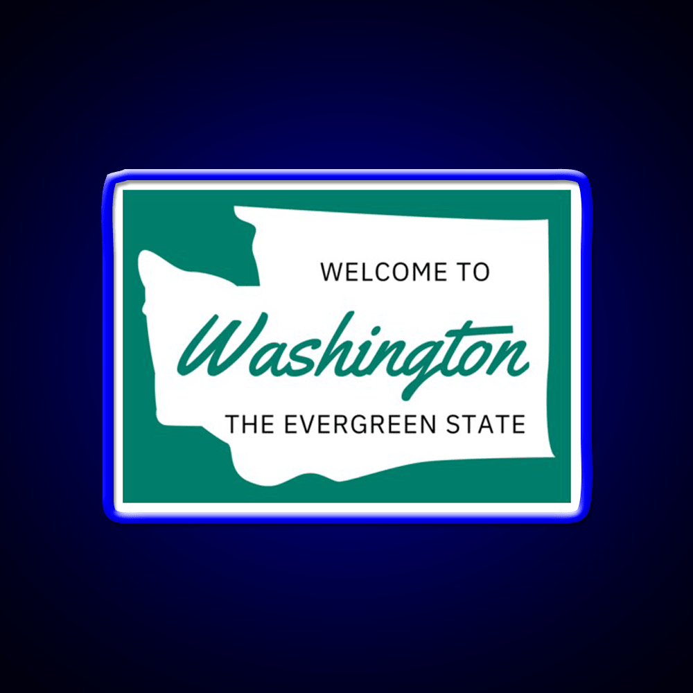 Welcome To Washington Welcome Led Neon Sign Open Sign Rgb Color - Shineneon