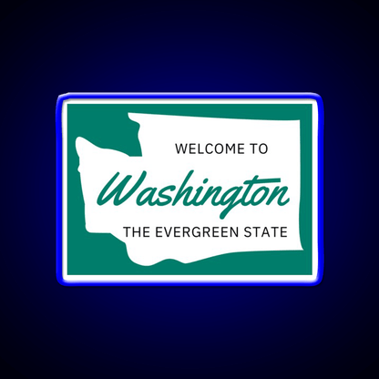 Welcome To Washington Welcome Led Neon Sign Open Sign Rgb Color - Shineneon