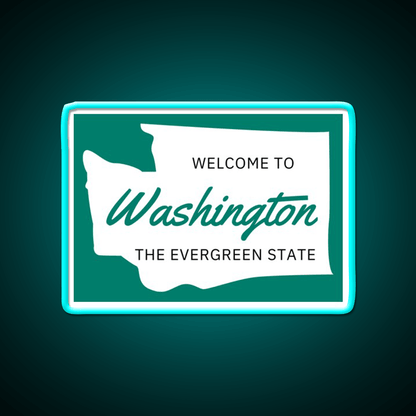 Welcome To Washington Welcome Led Neon Sign Open Sign Rgb Color - Shineneon