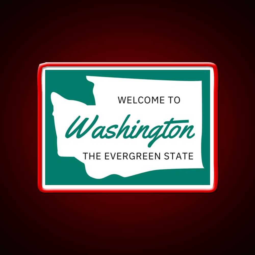 Welcome To Washington Welcome Led Neon Sign Open Sign Rgb Color - Shineneon